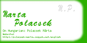 marta polacsek business card